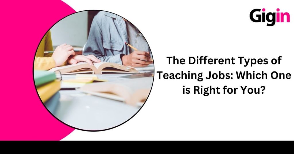 Jobs for teacher